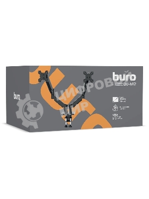 Кронштейн для мониторов ЖК Buro BU-M12 черный 17