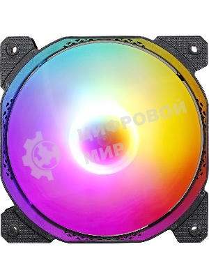 Вентилятор для корпуса Aerocool/Formula Cosmic 12BK ARPW ARGb черный, 120 мм, 1500 об/мин, 26.8 дБ, 4 pin