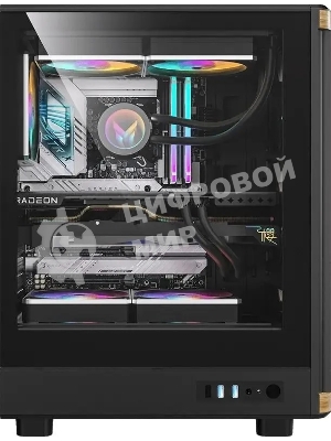 Компьютерный корпус Aerocool/Formula TimberLine T1 черный без БП ATX 4x120мм 1xUSB 2.0 1xUSB 3.0 1xUSB3.1 audio bott PSU