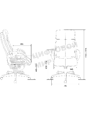 Кресло Бюрократ CH-824/LT-21 песочный, ткань