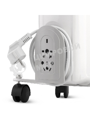 Масляный обогреватель Vitek VT-1708 W (7 секций) белый, 1500 Вт, 20 м2, термостат