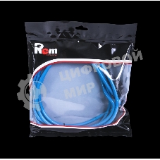 Шнур питания с фиксатором REM IEC 60320 C13/IEC 60320 C14, 10 А/250 В (3 * 1,0), длина 1,8 м, синий R-10-Cord-C13-C14-1.8-Blue