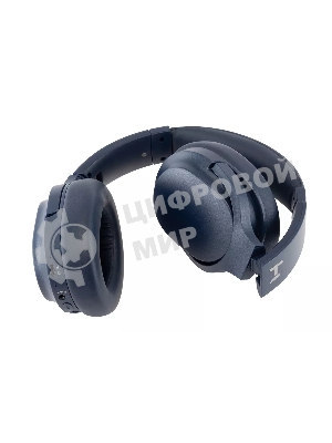 Беспроводные/проводные наушники Harper HB-712 синий, полноразмерные, Bluetooth + проводной, активное шумоподавление, складная конструкция, до 20 ч.