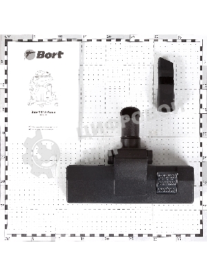 Строительный пылесос Bort BSS-1415-Aqua черный/синий, 200/1400 Вт, уборка сухая/влажная, пылесборник мешок/контейнер, 15 л