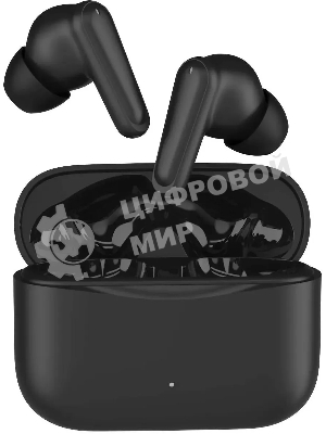 Наушники TWS Hyundai Select H-EP203 черный, внутриканальные, Bluetooth, активное шумоподавление, до 5 ч