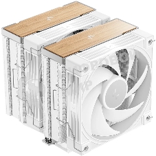 Кулер для процессора DEEPCOOL AK620 G2 WH LGA1851/1700/1200/115X/AM5/AM4 (8шт/кор, TDP 260W, PWM, DUAL Fan 120мм, 6 тепл. трубок, Copper Base, Wood-grain top cover, белый) RET (R-AK620G2-WHNNMN-GJD)