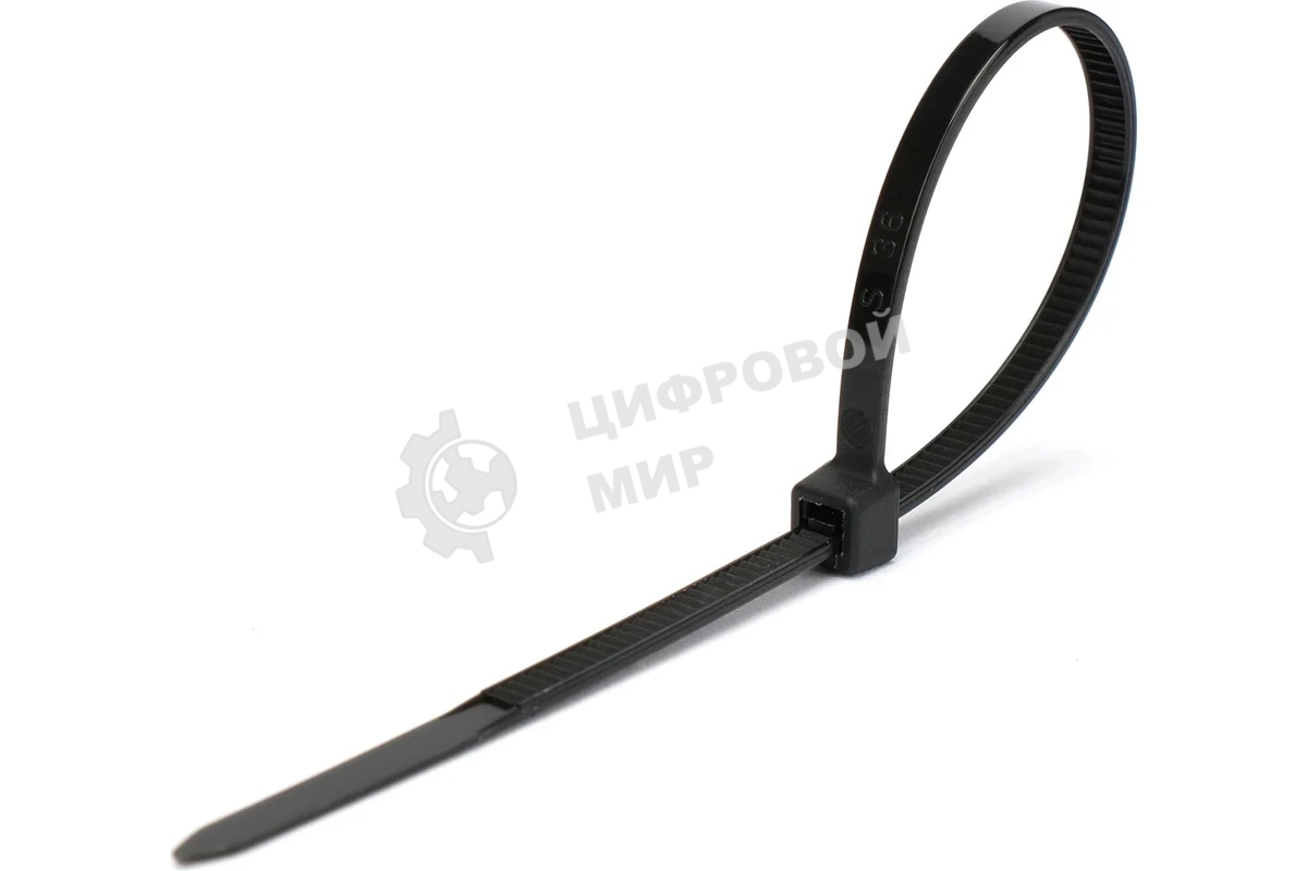 Стяжки Cablexpert NYT-400x7.6B пластиковые 400 мм х 7.6 мм, черные (100 шт.)