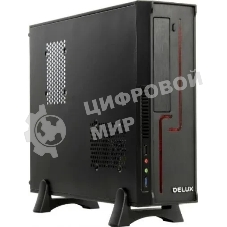 Корпус mATX Delux H308 черный, БП 300W, USB 3.0, audio