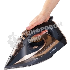 Утюг Endever DELTA-233 черный/золотой, 2400 Вт, 35 г/мин, 145 г/мин, 350 мл