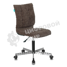 Кресло Бюрократ CH-330M/LT-10 темно-коричневый, экокожа, 120 кг, механизм качания, без подлокотников