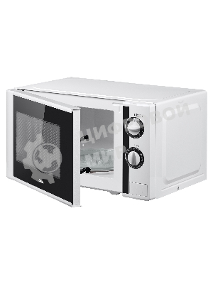 Микроволновая печь BBK 20MWS-704M/W белый, 20 л, 700 Вт, переключатели - поворотный механизм