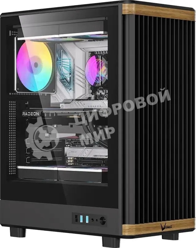 Компьютерный корпус Aerocool/Formula TimberLine T1 черный без БП ATX 4x120мм 1xUSB 2.0 1xUSB 3.0 1xUSB3.1 audio bott PSU