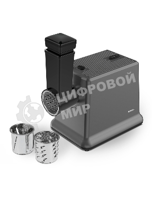 Мясорубка электрическая CENTEK CT-1626 черный, 2000 Вт, 2.0 кг/мин, реверс, защита от перегрузки, насадки - 6