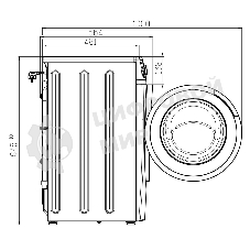 Стиральная машина Atlant СМА 80С1214-CA-02 белая, загрузка фронтальная 8кг, 1200 об/мин., класс: A