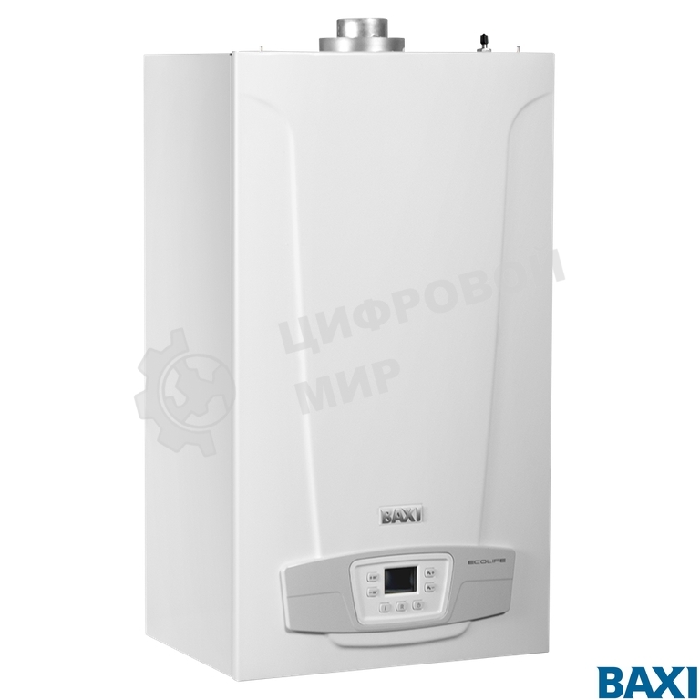 Котел газовый BAXI ECO LIFE 24F настен, 24 кВт, двухконтурный, с закрыт. кам. сгор.