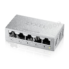 Коммутатор Zyxel GS-105B v5, 5 портов 1000 Мбит/с, настольный, металлический корпус