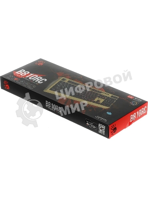 Клавиатура проводная A4Tech Bloody B810RC Punk USB желтый/черный