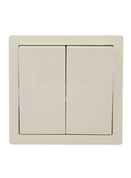 Выключатель 2-кл. ОП LETO крем LEZARD 752-0300-101