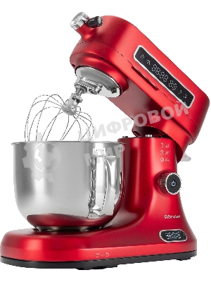 Кухонная машина Rondell RDE-KM900 планетар.вращ. 1900Вт красное вино