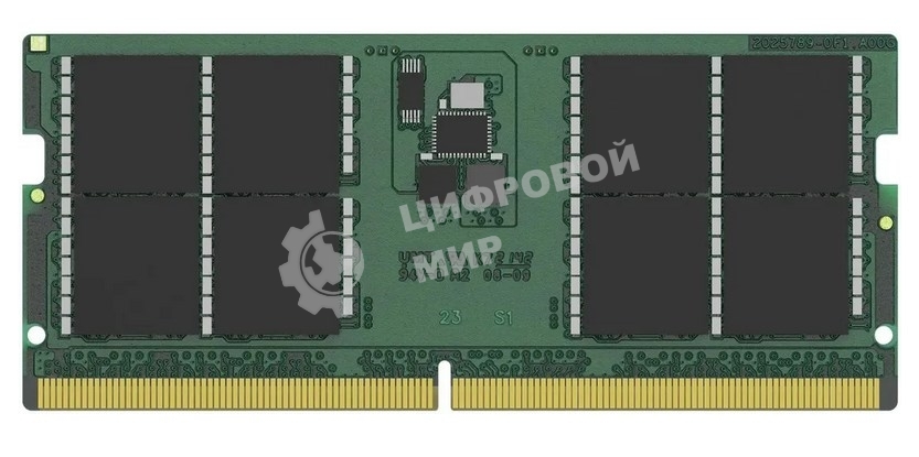 Оперативная память Kingston ValueRAM, DDR5, 32GB (1x32GB), 5600MHz, CL46, SO-DIMM