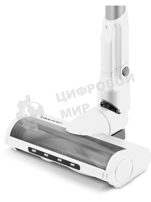 Пылесос вертикальный Coolfort CF-3002 белый, питание от аккумулятора, 120 Вт, уборка сухая, пылесборник 0.9 л, работа от АКБ max 32 мин.