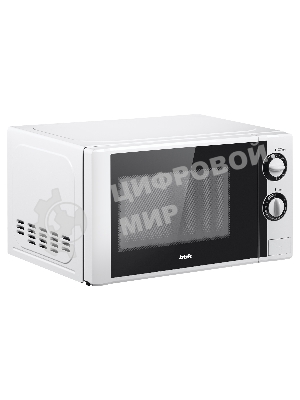Микроволновая печь BBK 20MWS-704M/W белый, 20 л, 700 Вт, переключатели - поворотный механизм
