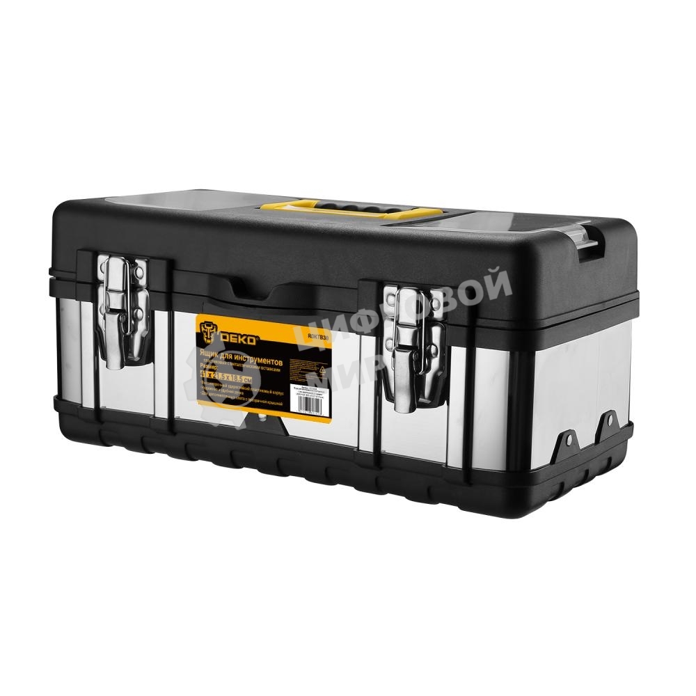 Ящик для инструментов пластиковый с металлическими вставками DEKO RDKTB30 (41х21.5х18.5см)