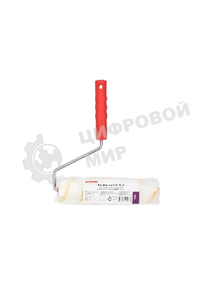 Валик Rexant полиамид белый с желтой полосой, ворс 11 мм, ширина ролика 240 мм, Ø 42 мм, бюгель 8 мм, серия 