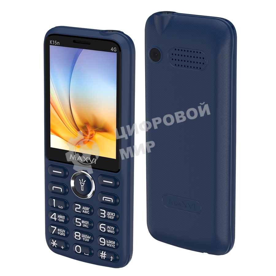 Мобильный телефон Maxvi K15n 4G синий