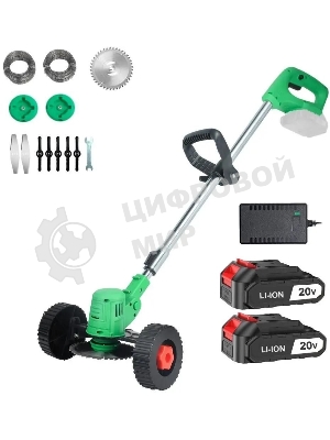 Триммер электрический Deko GreenCut 20 Pro аккум. 650Вт неразбор.штан. реж.эл.:леска/нож/диск