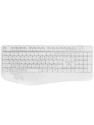 Комплект клавиатура+мышь Qumo Space K57/M75 беспроводной, USB, 1200 DPI, белый