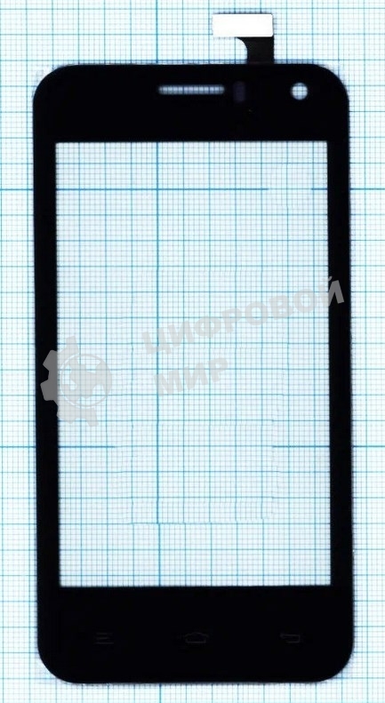 Сенсорное стекло (тачскрин) для Airis TM475, черное