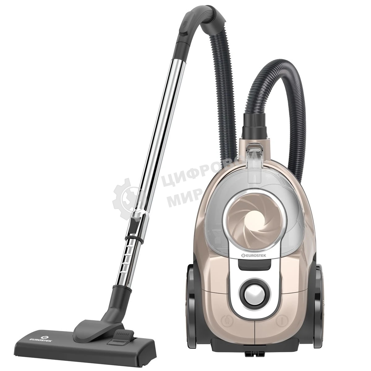 Пылесос Eurostek EVC-4510 бежевый, 420/2500 Вт, уборка сухая, пылесборник контейнер 3 л