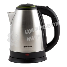 Чайник электрический Матрена MA-001 1.8 л,сталь,цвет крышки зеленый (005458)