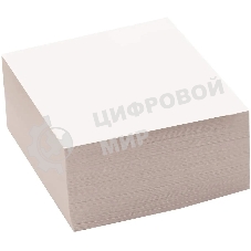 Блок для записей бумажный Silwerhof ECO Эконом 80x80x40 мм, 60 г/м2, белый