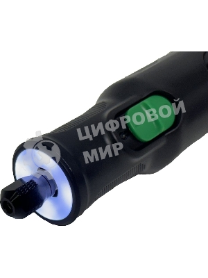 Прямошлифовальная машина (гравер) аккумуляторный DWT AGSP-07 TB /до 5000-30000 об.в мин/цанга 3.2 мм/6 скоростей/LED-подсветка/1.1 А·ч Li-ion/Type-C/черный (AGSP-07 TB)