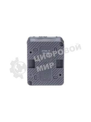 Розетка 1-м ОП AtlasDesign Profi54 16А IP54 250В с заземл. защ. шторки антрацит SchE ATN544045