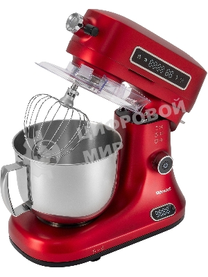 Кухонная машина Rondell RDE-KM900 планетар.вращ. 1900Вт красное вино