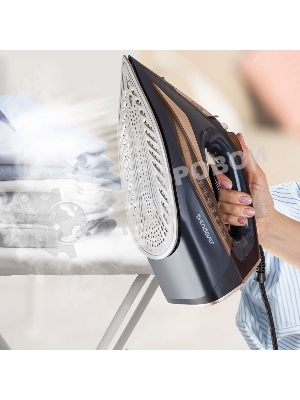 Утюг Endever DELTA-233 черный/золотой, 2400 Вт, 35 г/мин, 145 г/мин, 350 мл