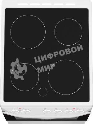 Плита электрическая Darina 1D5 EC 241 614 W белый/черный, конфорок 4 шт, духовка 50 л, 50 см x 85 см x 60 см