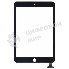 Сенсорное стекло (тачскрин) Ipad mini 3 (retina) no IC (A1599, A1600), черное