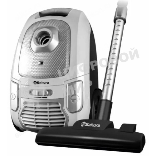 Пылесос Sakura SA-8316W черный/белый, 450/2400 Вт, уборка сухая, пылесборник мешок 4 л