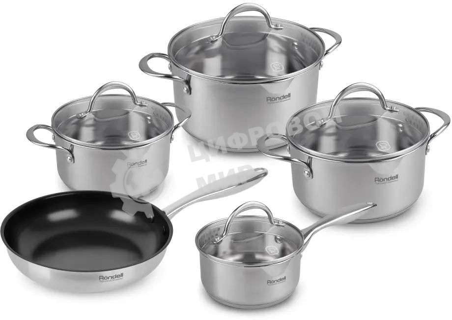 Набор посуды Rondell Erbe RDS-1290, 9 предметов