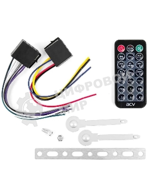 Автомагнитола ACV AVS-932BG, 1 DIN, Bluetooth, USB Type-A, AUX, пульт ДУ
