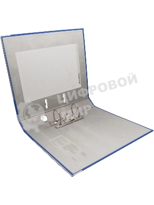 Папка-регистратор Silwerhof 2013371 A4 50мм, ПВХ/бумага синий, металлическая окантовка, сборная (упаковка: 2шт)