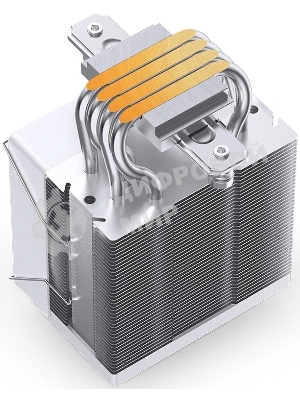 Кулер для процессора JONSBO CR-1400 EVO ARGb (180W, 4-pin PWM, 130мм, Al/Cu, 4x6мм, ARGb, 1x92мм, 38.2CFM, 33.8dBA, 2200RPM, S: 1700/1200/115X, AM4/AM5 белый)