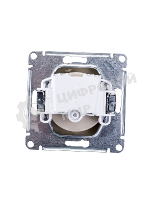 Механизм розетки 1-м СП AtlasDesign без заземл. 16А алюм. SchE ATN000341