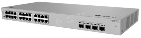 Коммутатор Huawei S310S-24P4JX (L2+, 24*10/100/1000BASE-T ports (400 W PoE+), 2*10GE SFP+ ports, 2*2.5GE SFP ports, built-in AC power)