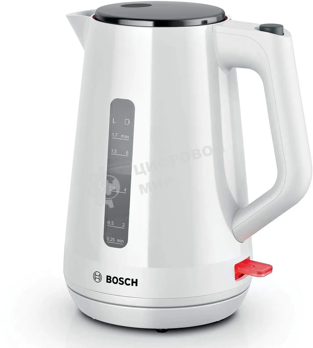 Чайник электрический Bosch TWK1M121 1.7 л, 2400 Вт, белый корпус: пластик