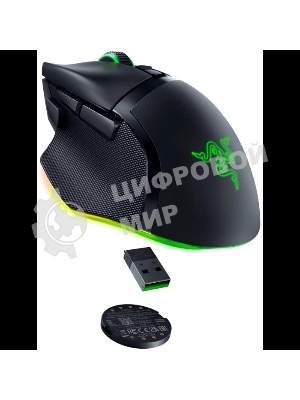 Мышь беспроводная/проводная Razer Basilisk V3 Pro 35K черный, 35000 dpi, радиоканал, Bluetooth, USB, кнопки - 11